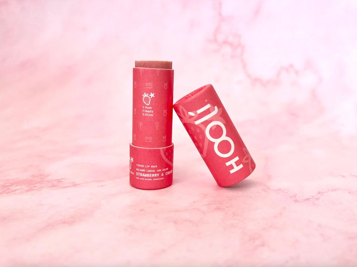 Bálsamo labial con color fresa