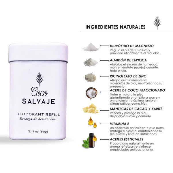 DESODORANTE NATURAL - COCO SALVAJE