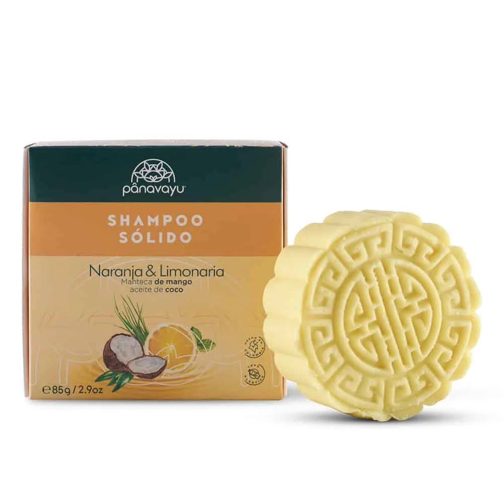 Shampoo sólido de naranja y limonaria